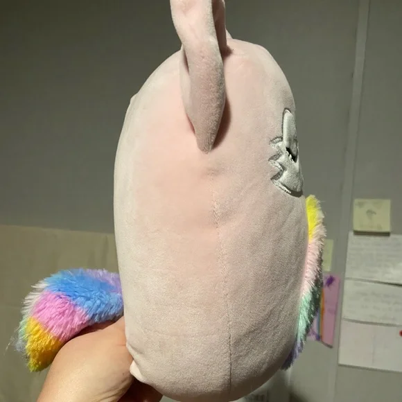 8” pink fox Squishmallow with rainbow hair - Picture 2 of 5